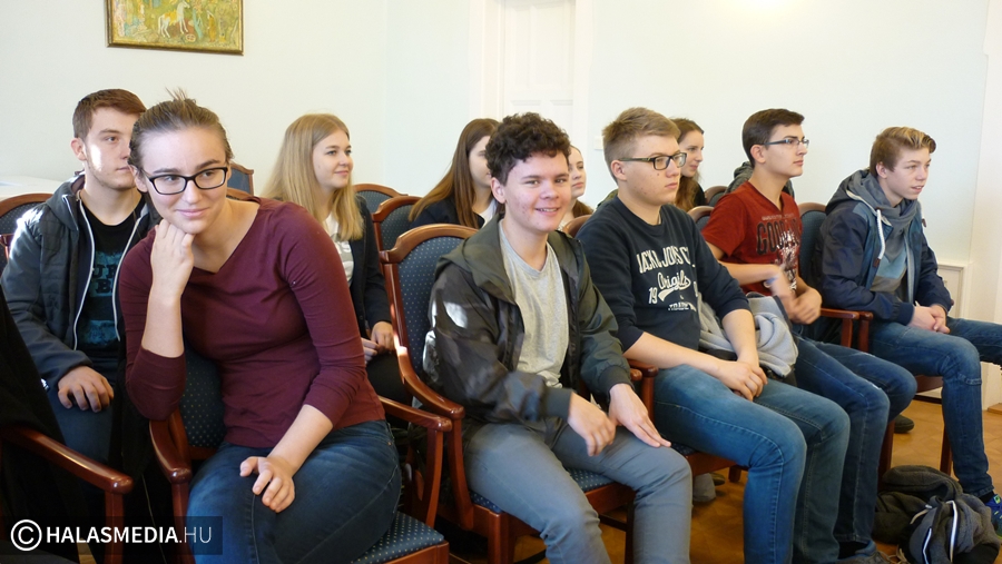 Kronachi diákok a Városházán