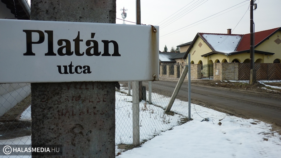Aszfaltos utat kap a Platán és a Halászcsárda utca