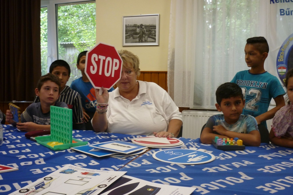 Nemzetiségi – rendőrségi nyári napközi, hasznos tanácsokkal