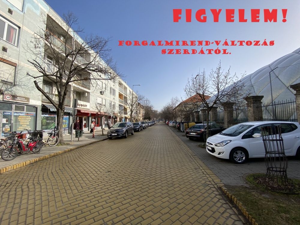 Egyirányú lesz a Thúry József utca, indul a kerékpárút építése