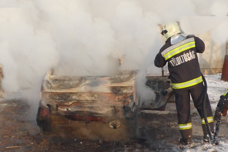 Teljesen kiégett egy Suzuki