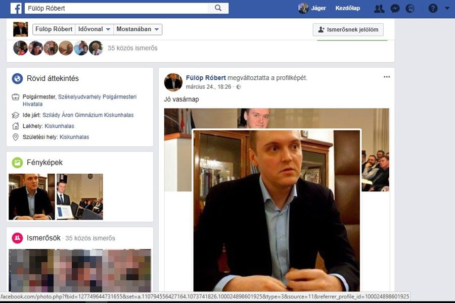 Figyelem! Megtévesztő polgármesteri álprofil