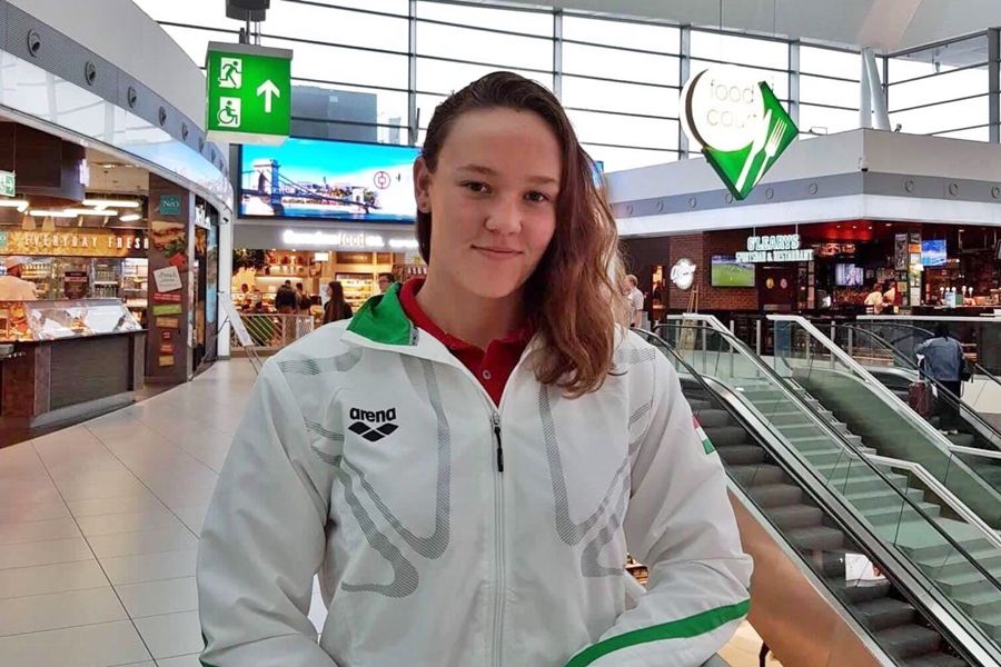 Luca a világbajnokságon úszik