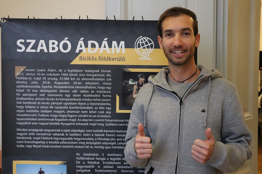 Ádám, a világutazó kerékpáros (galéria)
