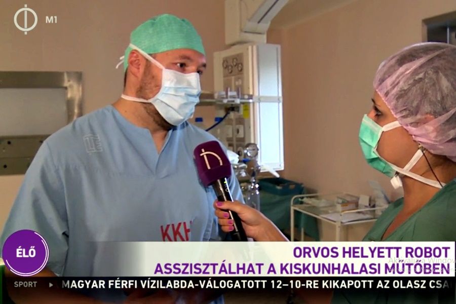 (►) Robot a műtőben, halasi kórház az M1-en