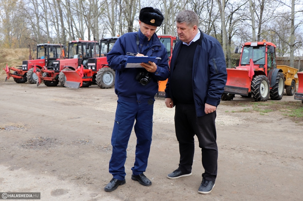 A gépeket felkészítették a télre (galéria)