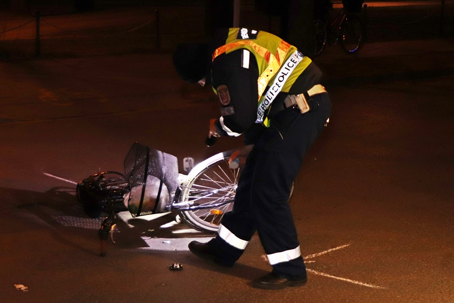 Kerékpáros-baleset Tompa közelében