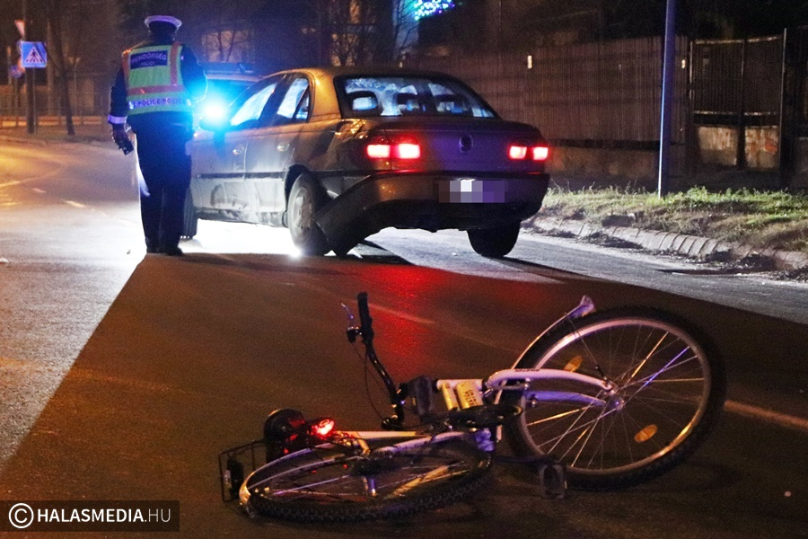 Jogosítvány nélkül, kerékpárost gázolt és felmerült az ittasság gyanúja (galéria)