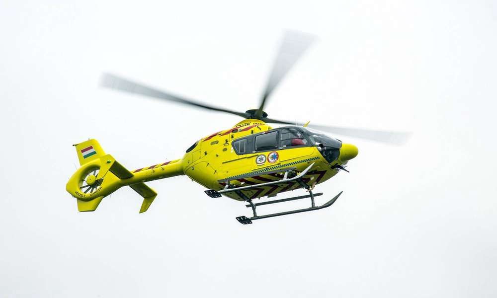 Mentőhelikoptert riasztottak a kiskunmajsai balesethez