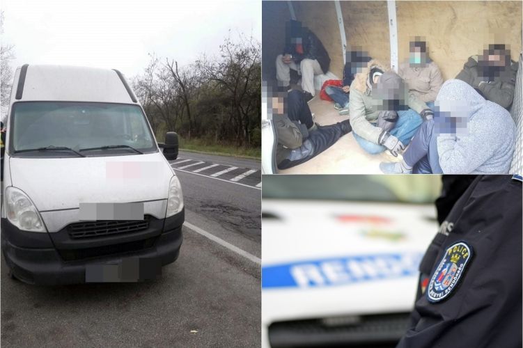 Litván embercsempész és szír migránsok Kisszállásnál