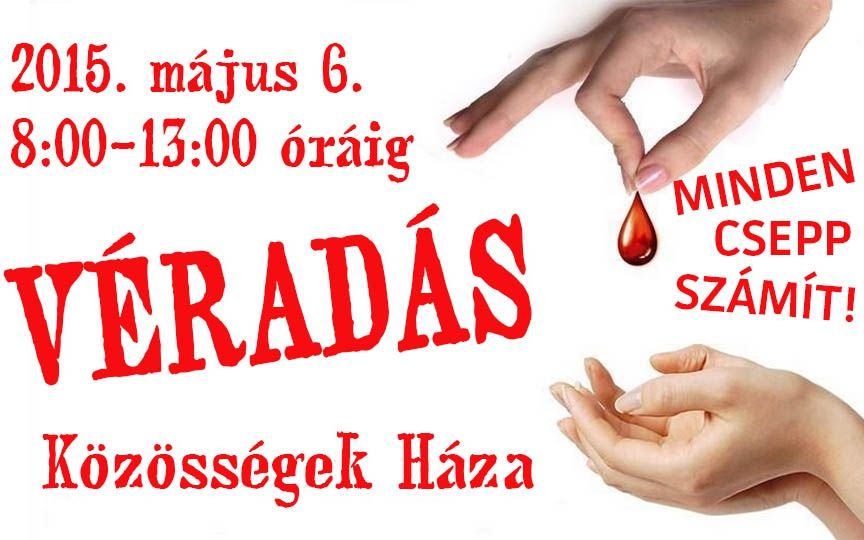 Önkéntes véradás – minden csepp számít!