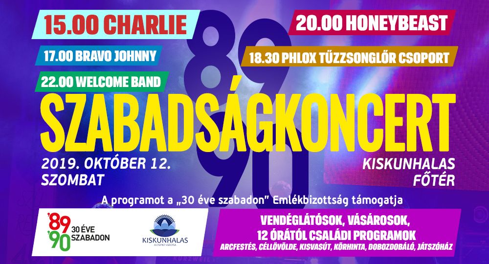 (►) Charlie és Honeybeast koncert Halas főterén