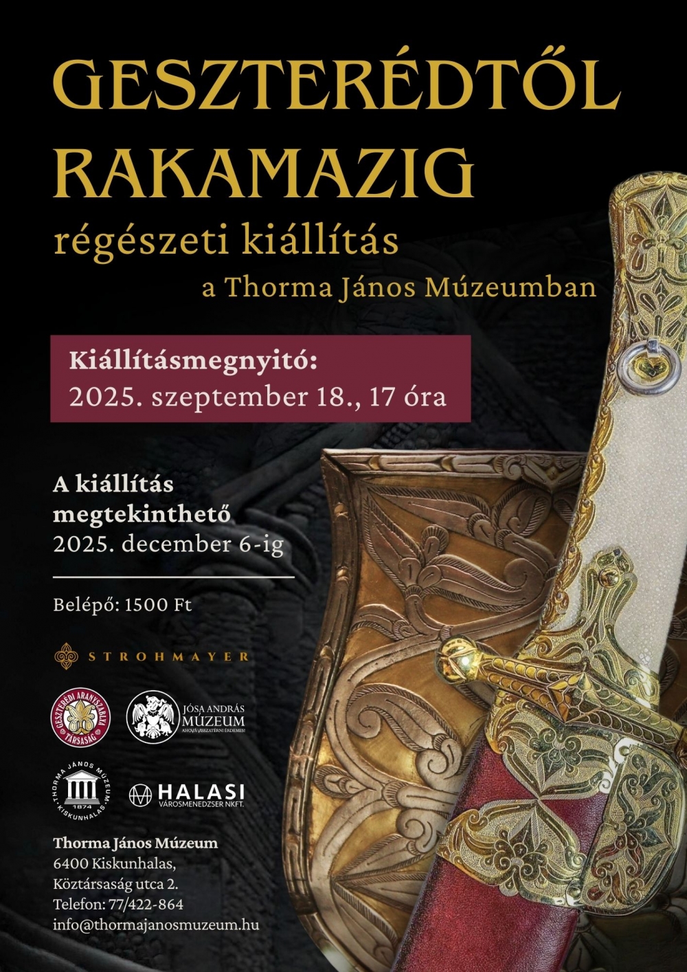 Geszterédtől Rakamazig régészeti kiállítás