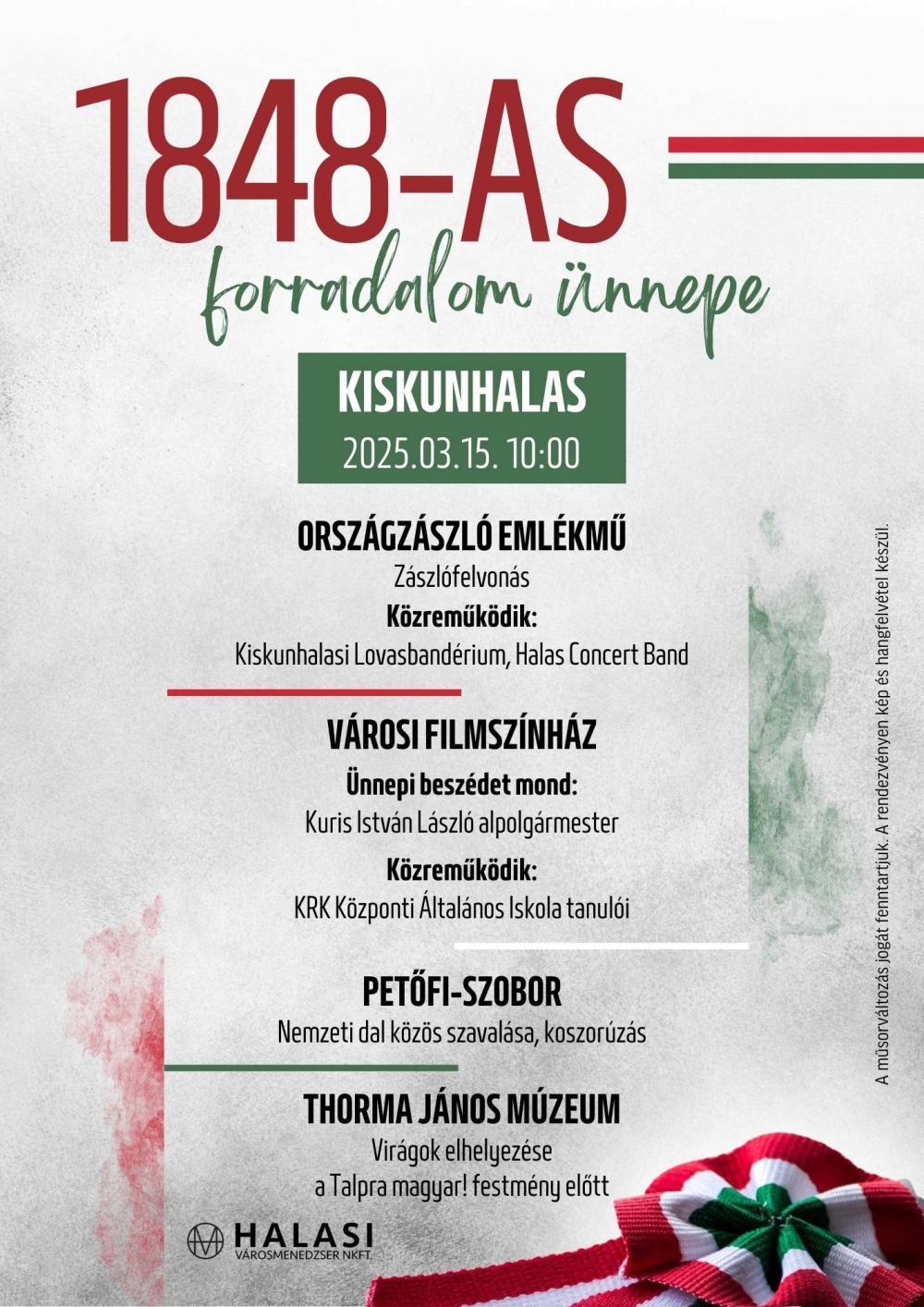 2025 március 15 nemzeti ünnep