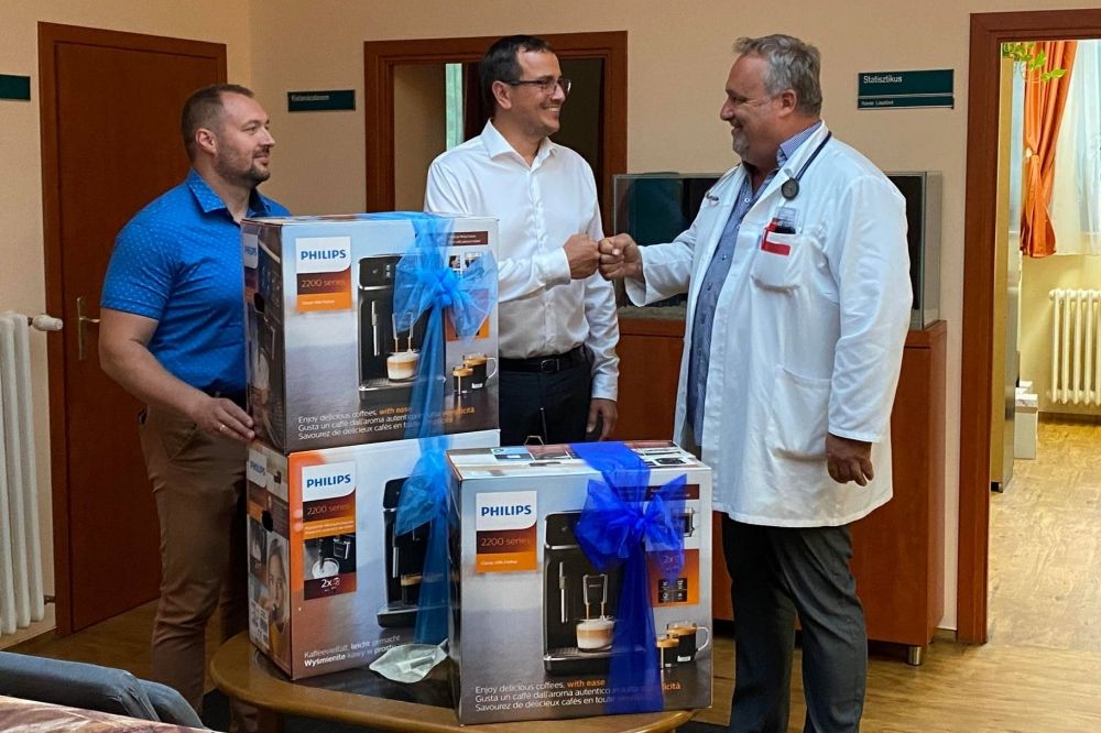 Ganzair-adomány a halasi kórháznak