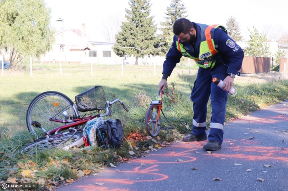 Kerékpáros baleset a Tinódi utcában (galéria)