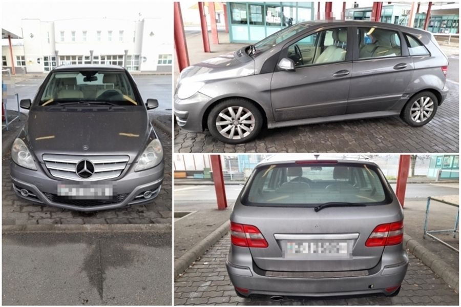 Körözött Mercedes a tompai határon