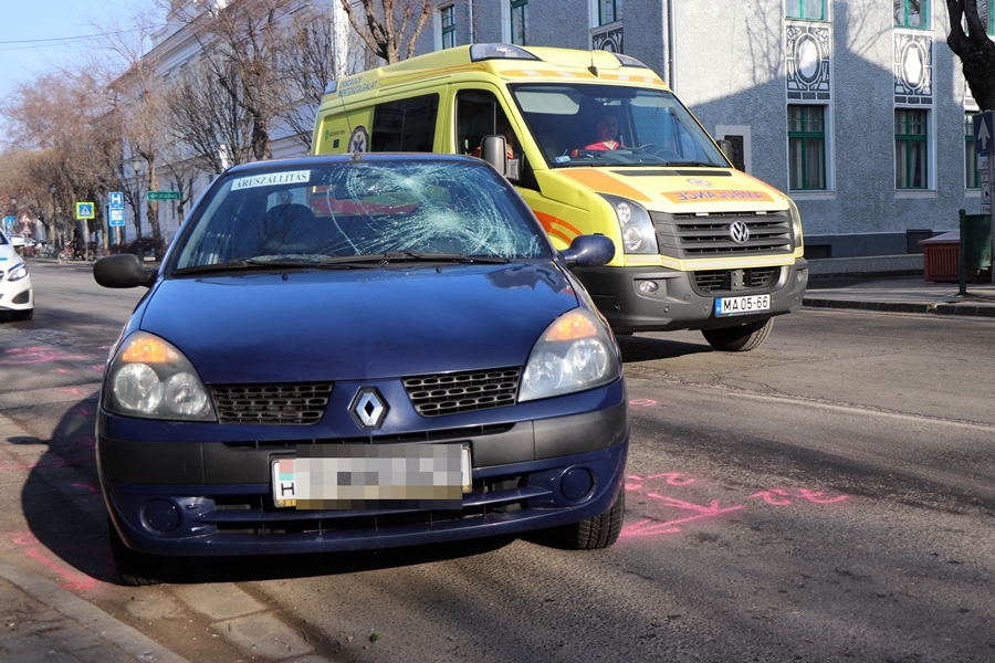 Figyelmetlen kerékpáros okozott balesetet