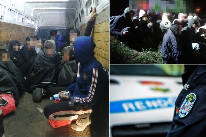 Jöttek a szírek: 39-en egy kisteherautó rakterében