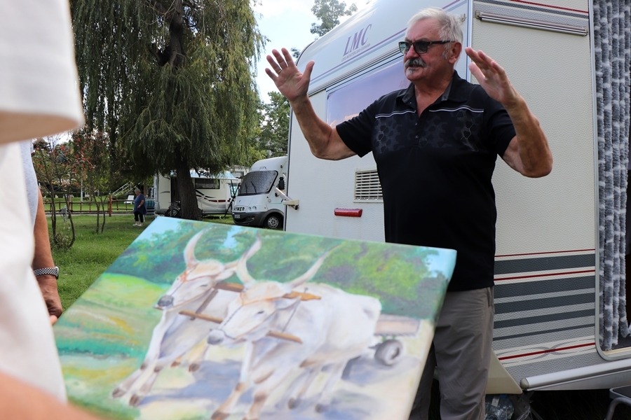 Festményen él tovább Lajos bácsi fogatának emléke