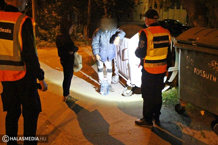 Éjszakai járőrözésen a halasi polgárőrök (galéria)