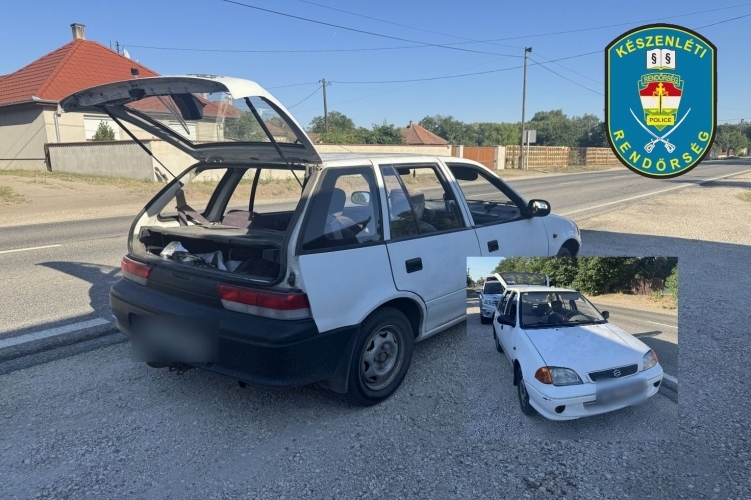 Körözték a Suzukit, a készenléti rendőrök megtalálták az 53-ason