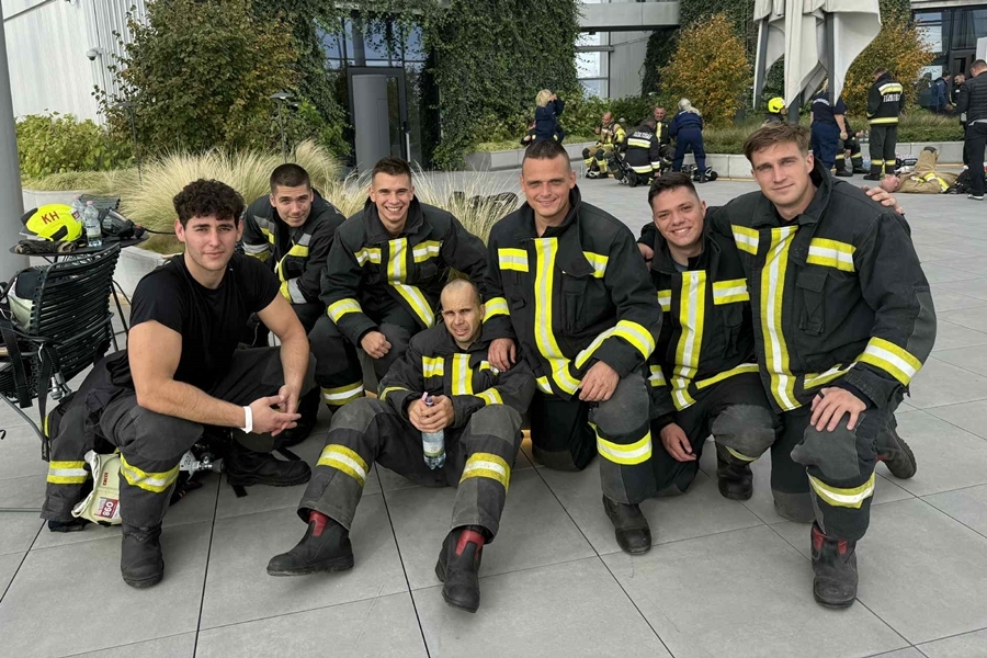 Torma Barnabás harmadik volt az országos tűzoltó lépcsőfutó-bajnokságon