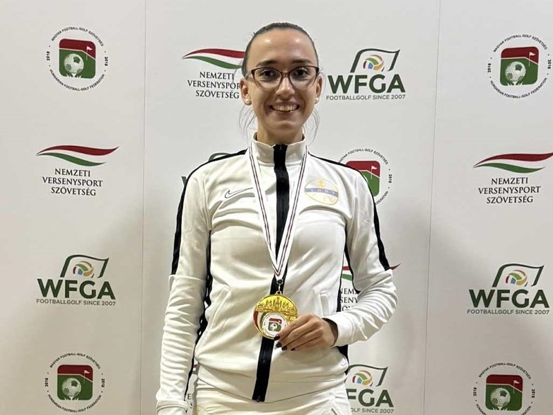 Barbara aranyérmes a Magyar Football-Golf Bajnokságon