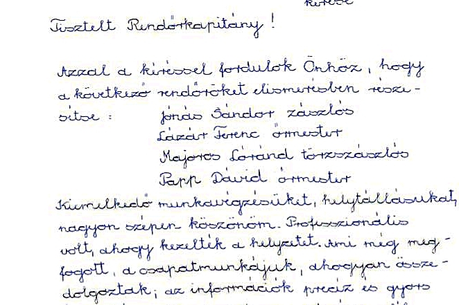 Gyorsan elkapták a rablót, az áldozat levélben mondott köszönetet a rendőröknek