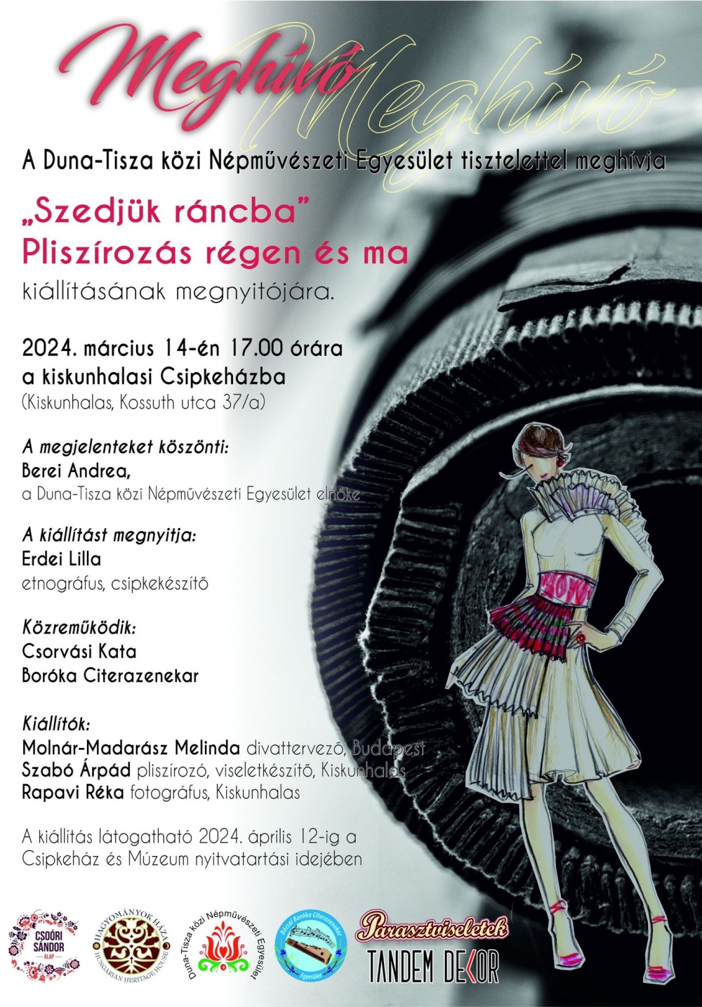 Pliszírozás régen és ma kiállítás megnyitó