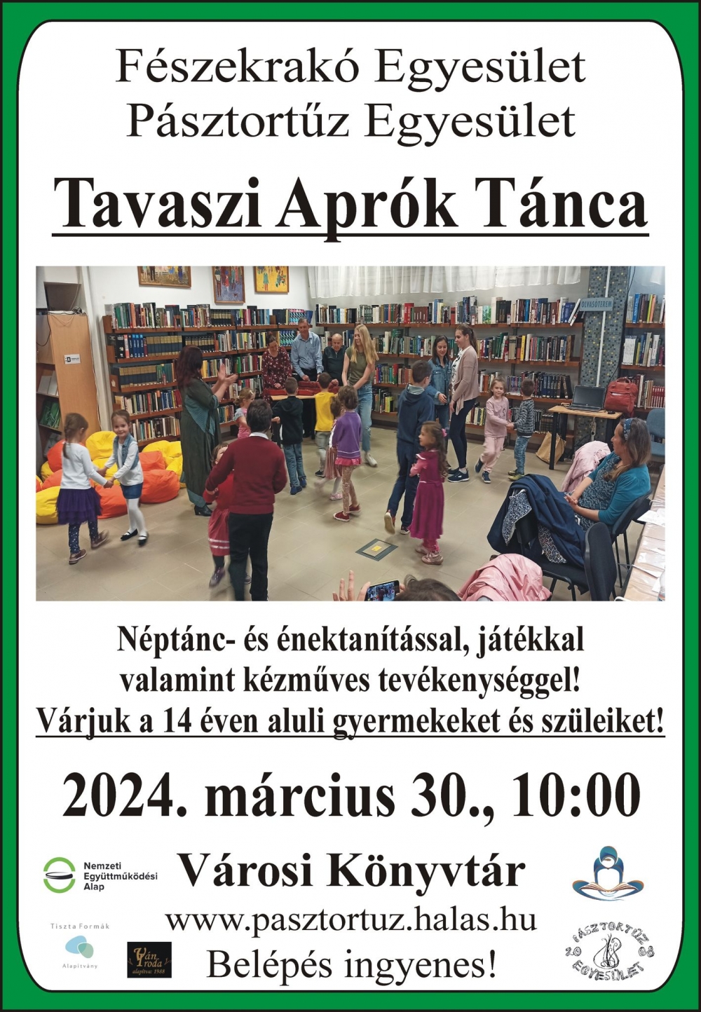 Tavaszi Aprók Tánca - tánc- és énektanítással, kézműves tevékenységgel