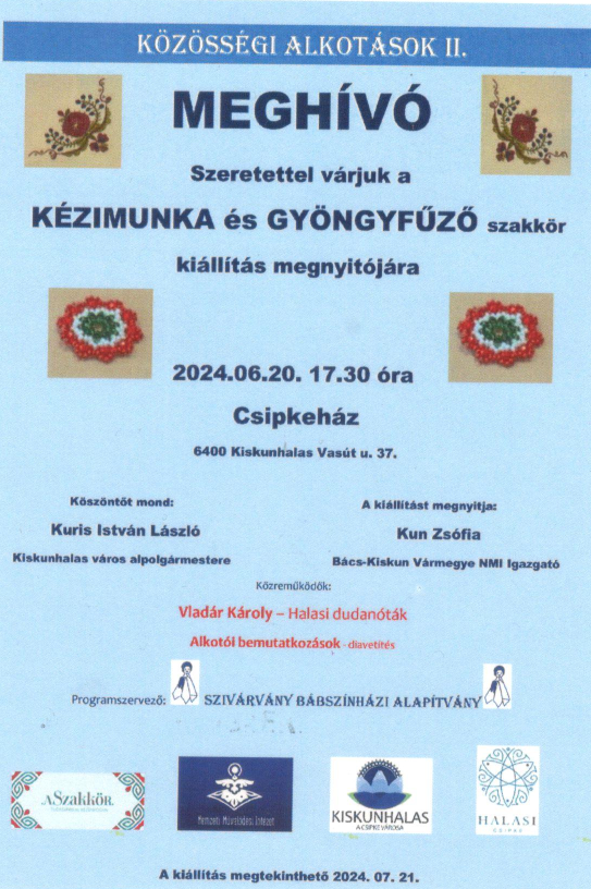 Szakkör kiállítás megnyitó