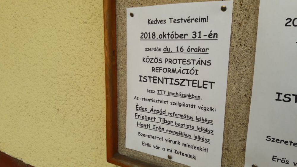 Közös reformációs istentisztelet