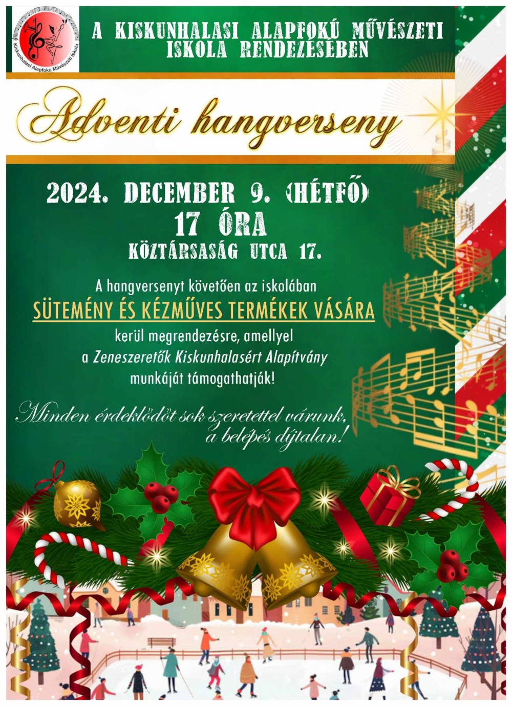 Adventi hangverseny a Kiskunhalasi AMI rendezésében