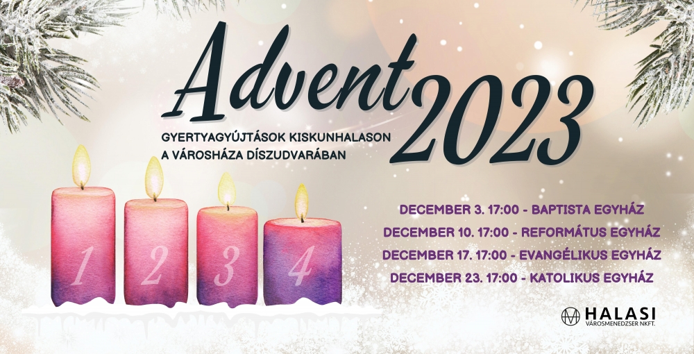 Adventi gyertyagyújtás