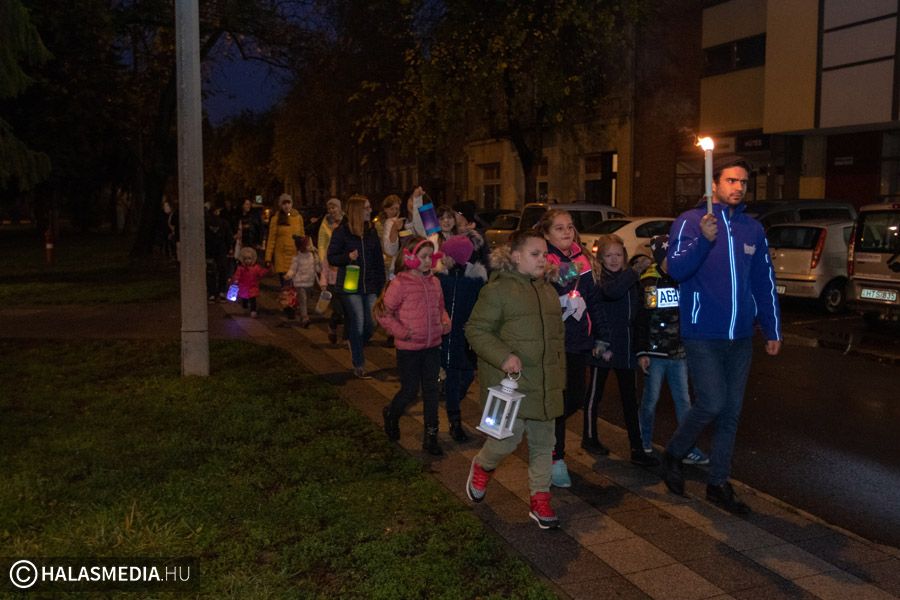 Márton napi felvonulás Halas belvárosában