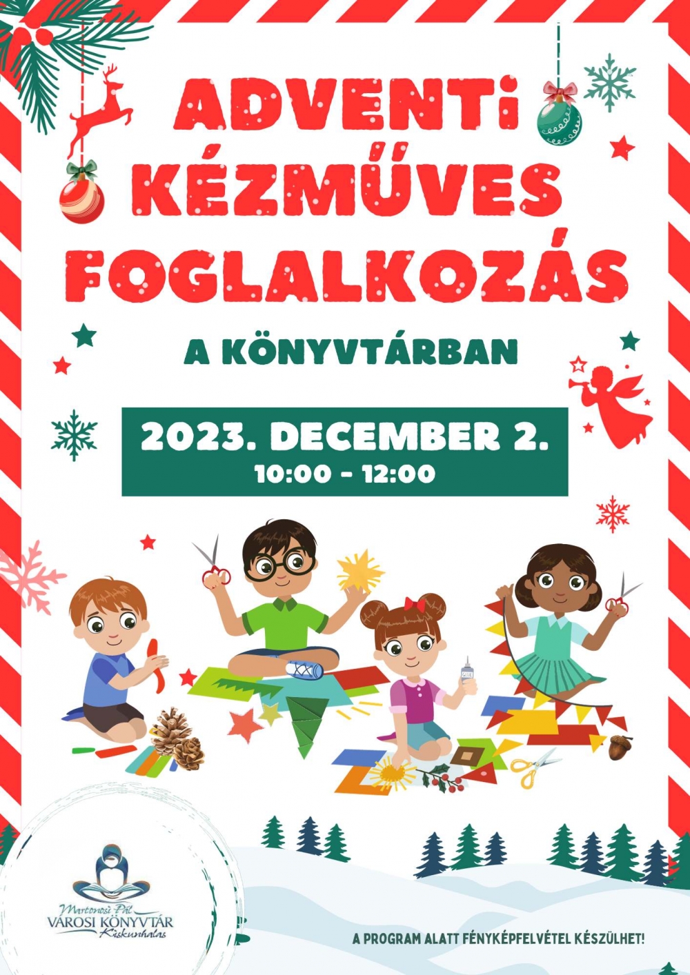 Adventi kézműves foglalkozás
