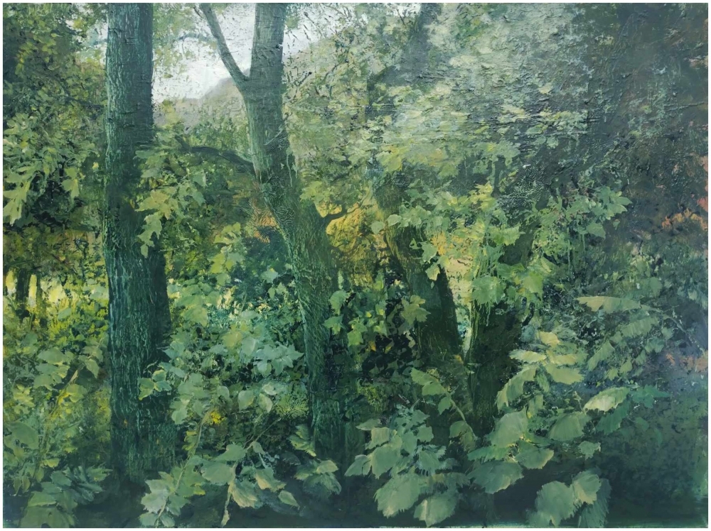 Simonics János festménykiállítása Halason a Közösségek Házában