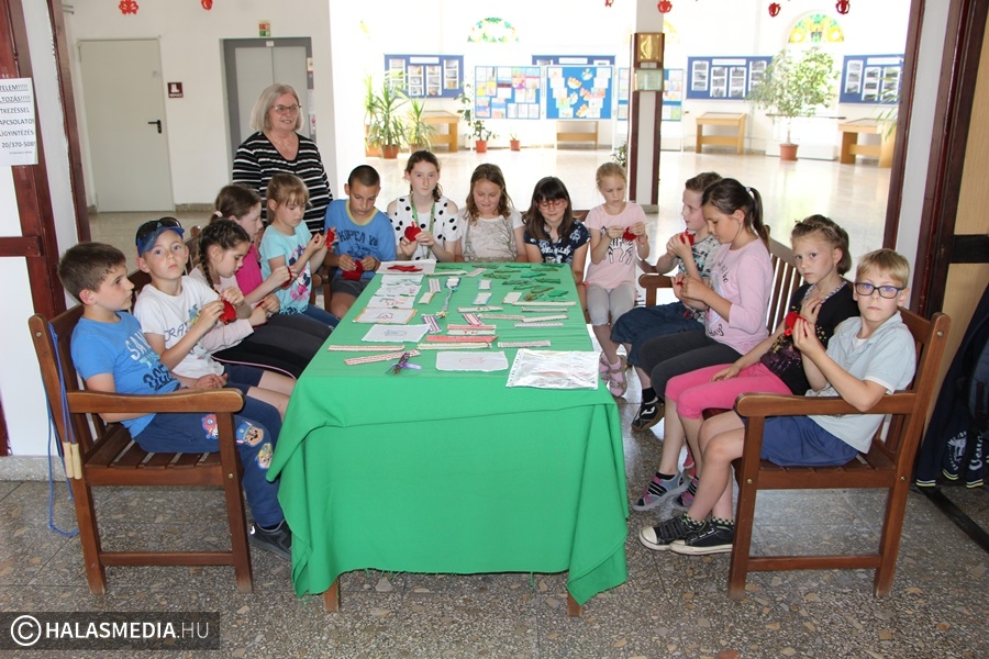 Közösségi kézimunkák kiállítása