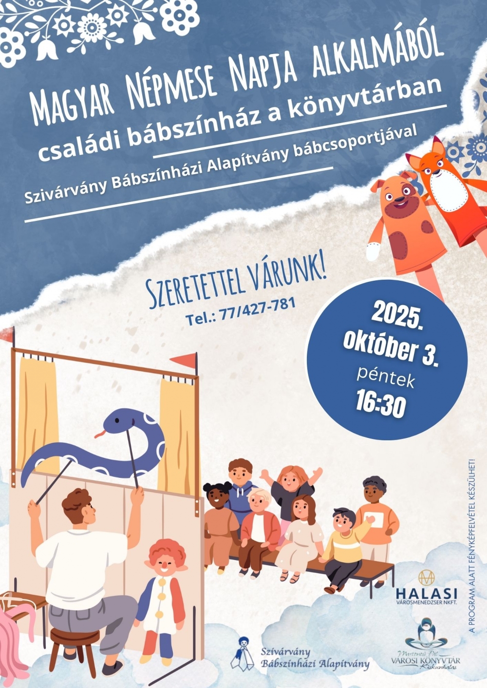 Családi bábszínház a könyvtárban