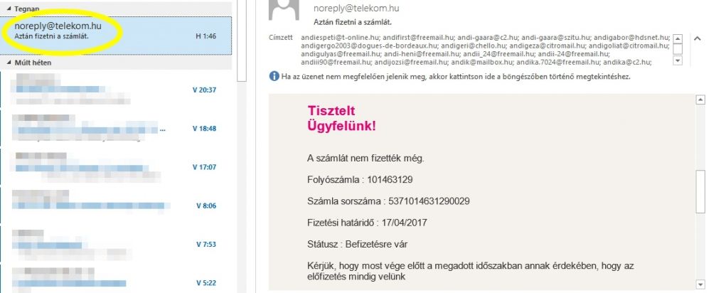 Ön is kapott ilyen kamu e-mailt? Ne utaljon!