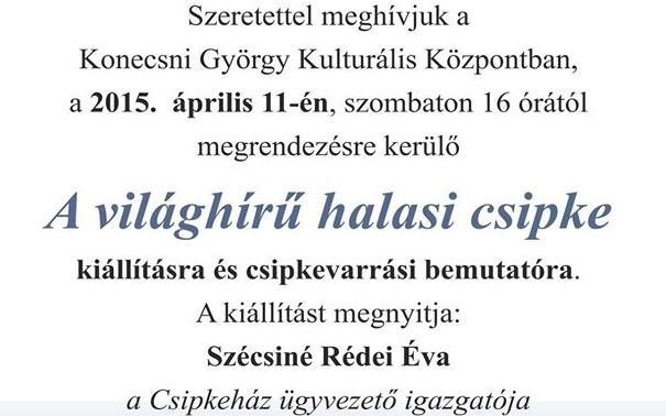 Szomszédol a halasi csipke