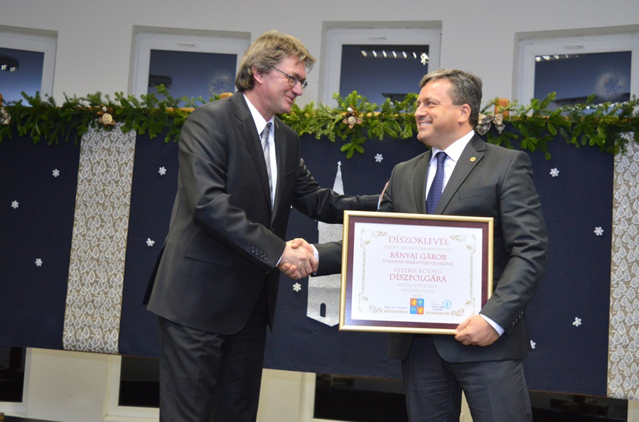Kelebia díszpolgára lett Bányai Gábor