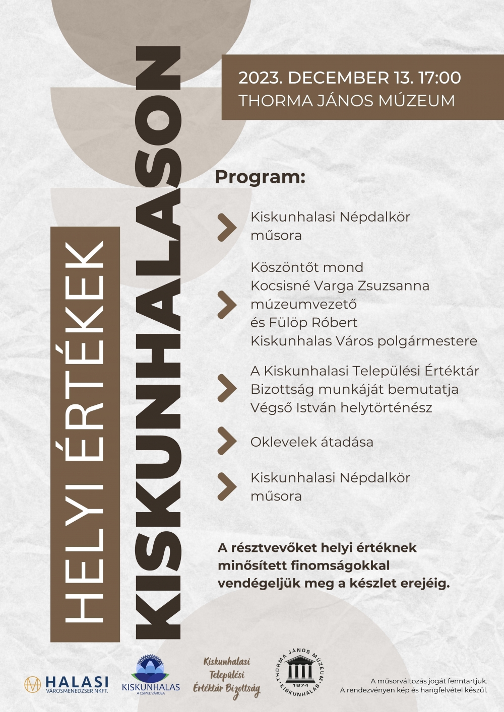 Helyi értékek Kiskunhalason