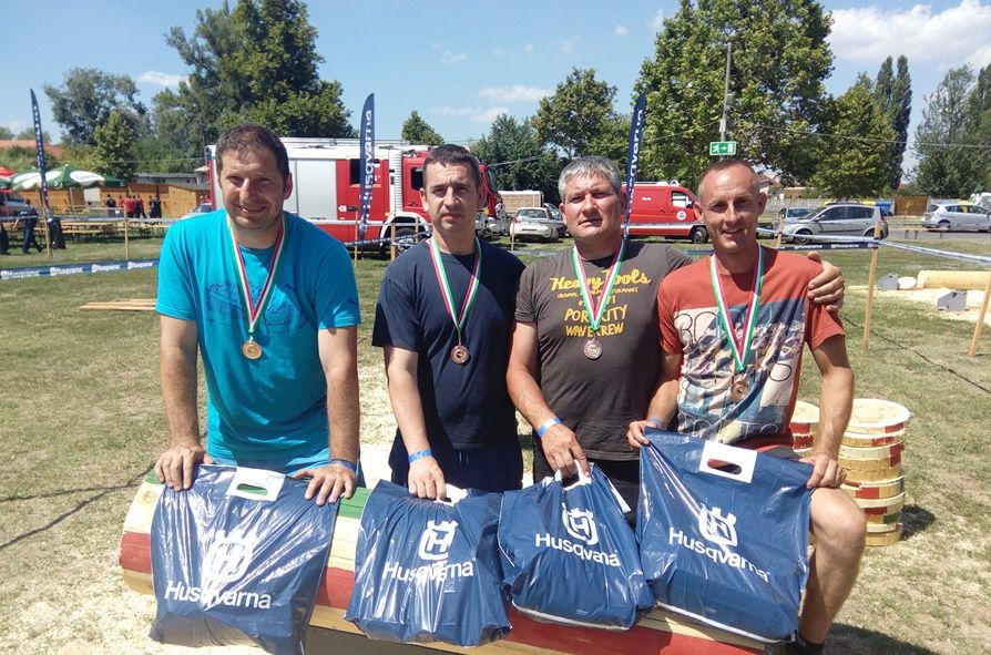 Favágó versenyen remekeltek tűzoltóink