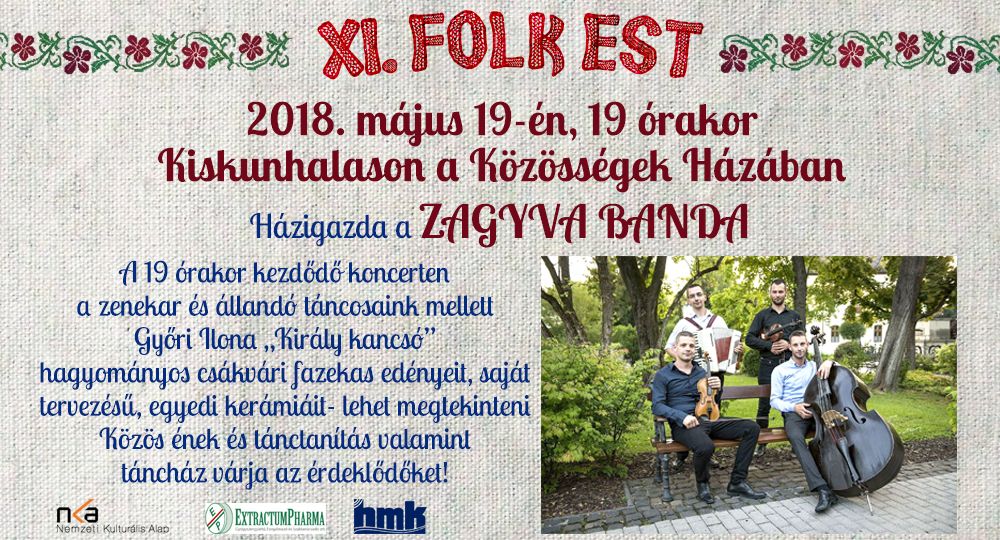 Zagyva Banda koncertje Kiskunhalason