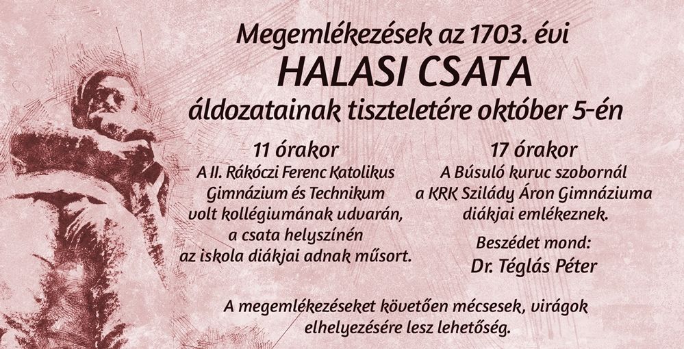 A halasi csatára emlékeznek