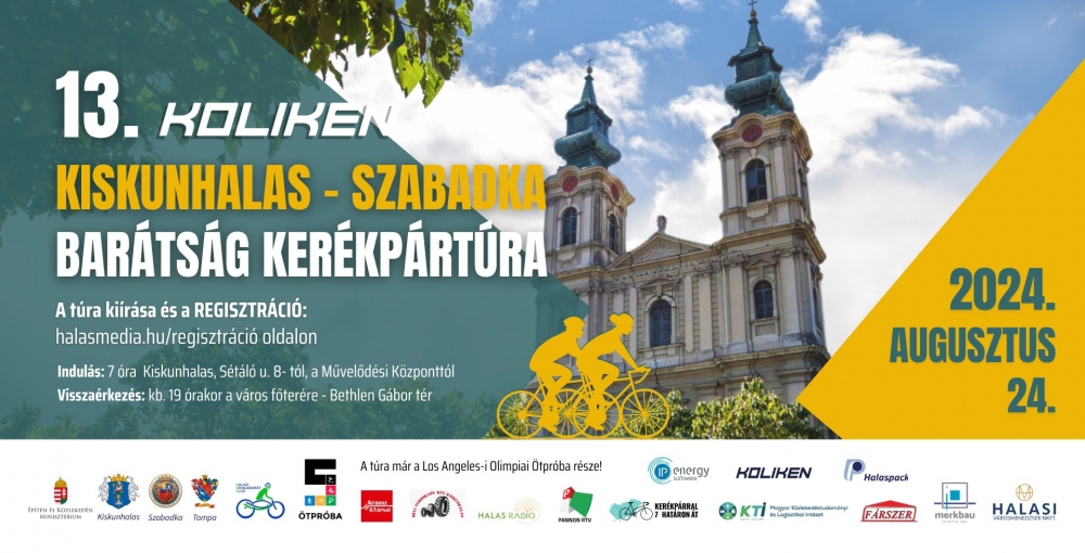13. Koliken Kiskunhalas – Szabadka Barátság Kerékpártúra