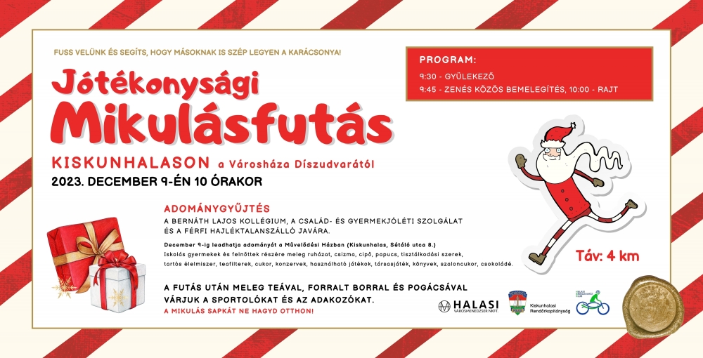 Jótékonysági Mikulásfutás
