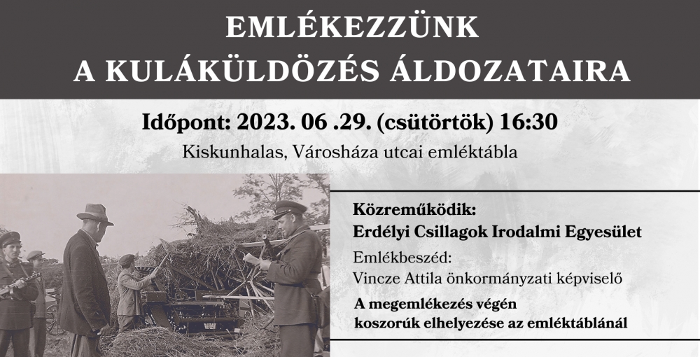 Kuláküldözés áldozatainak emléknapja 2023